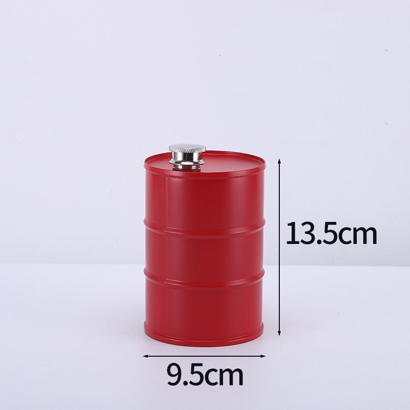 Vodka Oil Drums Drink Canister For Vodka 25oz Oil Barrel Whiskey Jug Portable Stainless Steel Alcohol Liquor Outdoor Travel Hip Flask 