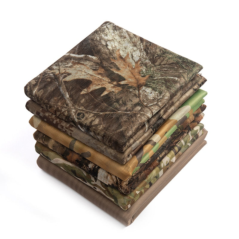 Multi-Purpose Versatile Camo Print Fabric For Camping Hiking Hunting, Paintball, Fishing, Garden Decoration & Sun Shading