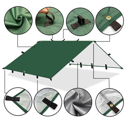 Survival Sun Shelter Canopy For Camping Travel Outdoor Backpacking Garden Waterproof Camping Awning