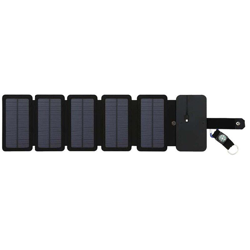 Outdoor Multifunctional Portable Solar Charging Panel Foldable 5V 2.1A USB Output Device Camping Tool High Power Output