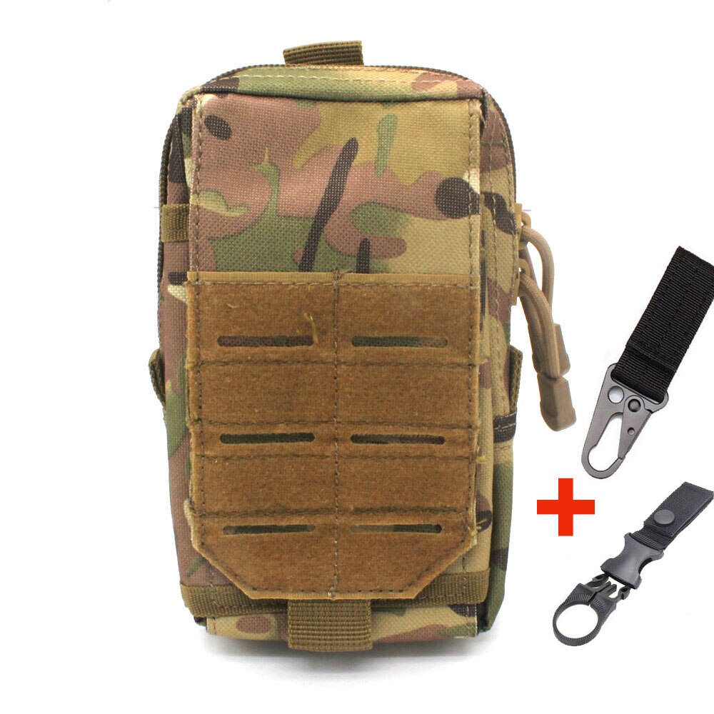 Tactical Molle Pouch Mobile Phone Waist Bag EDC Tool Travel Pack Outdoor Working Tools Holder