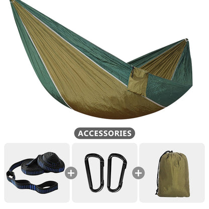 Portable Lightweight 210T Parachute Nylon Hammock for Camping Hiking Travel Adventure - Single Size 220x90cm