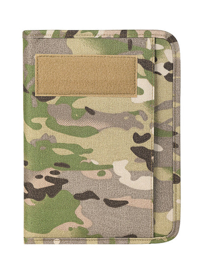 Kosibate Outdoor Padfolio Ring Binder with 80 Sheets of Loose-Leaf Paper Military Memorandum A5 Weatherproof Tactical Notebook