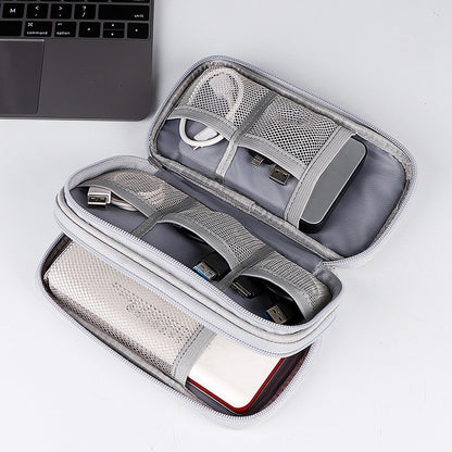 Portable Digital Gadget Travel Storage Bag Multi-Pocket Phone Pouch Organizer For Cable Earphones Power Banks etc