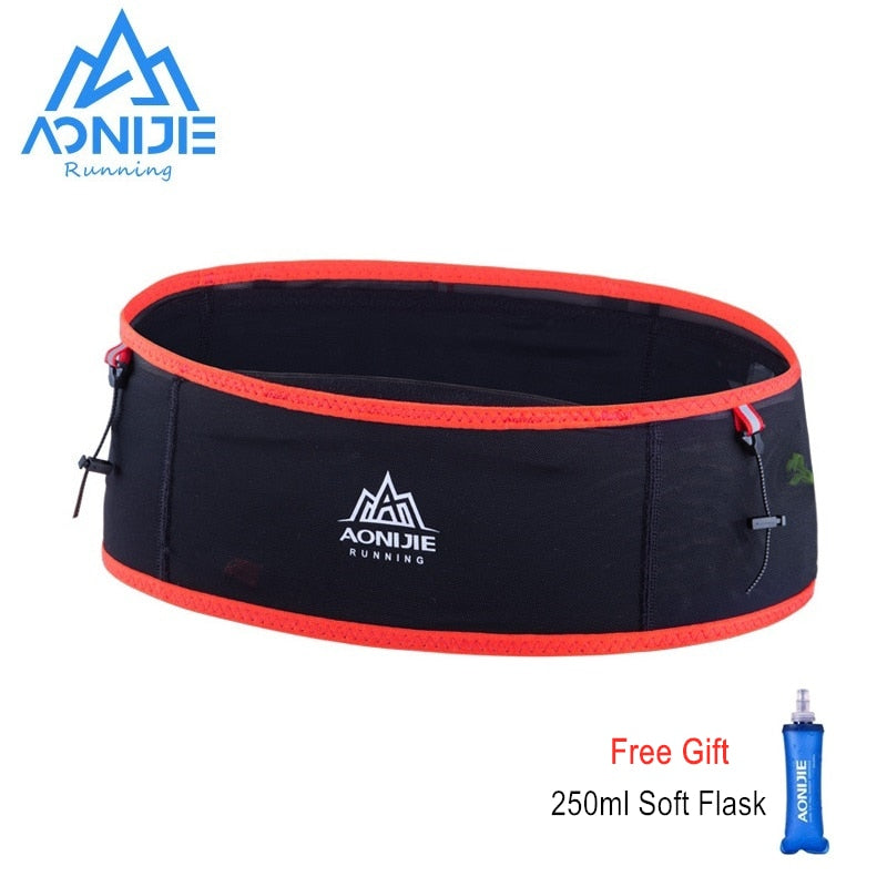 Ultra Slim Running Waist Bag For Men Women Ultralight Multi-Compartment Trail Running Belt Hydration Waist Pack Phone Holder