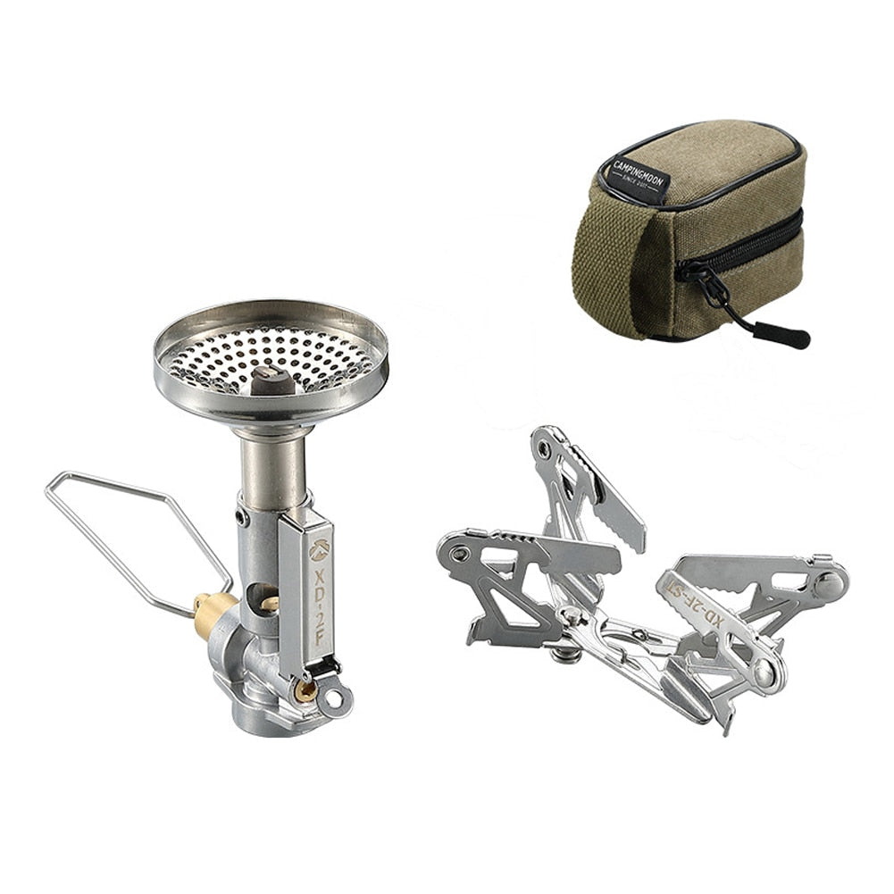 Portable Camping Stove Outdoor Cooking Gas Burner For Hiking Camping Backpacking - With Handy Storage Bag