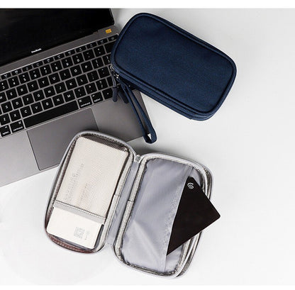 Portable Digital Gadget Travel Storage Bag Multi-Pocket Phone Pouch Organizer For Cable Earphones Power Banks etc