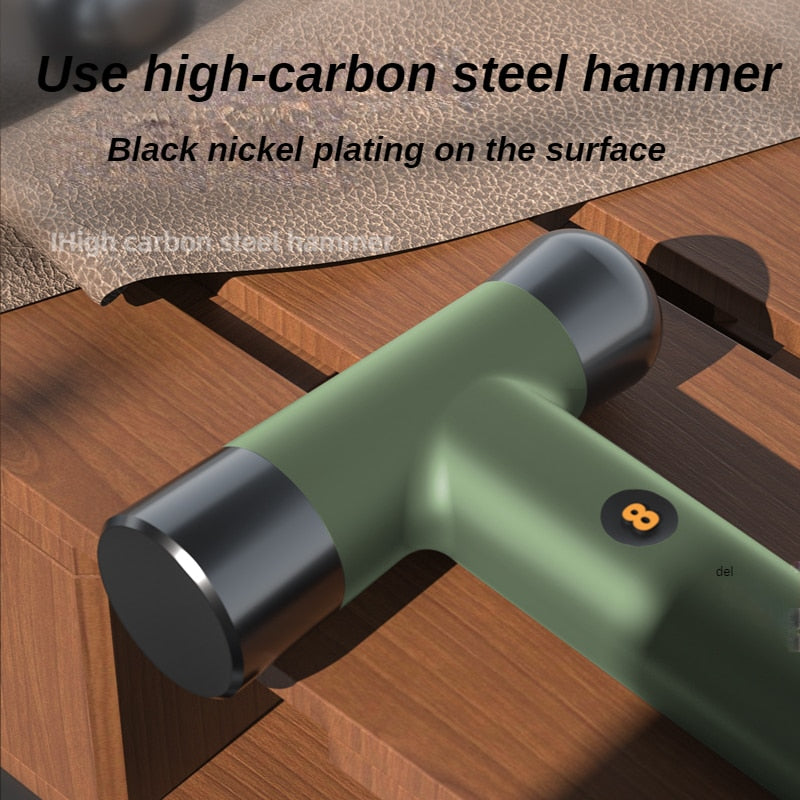 Anti-Corrosion Carbon Steel Hammer For Hammering-In Tent Pegs With TPR Non-slip Handle