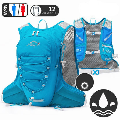 Ultralight 12L Running Vest Hydration Backpack For Trail Running, Hiking, Cycling, Marathon Hydrating with 1.5L Water Bag