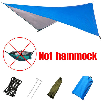 Mosquito Net Hammock Tent With Quick Zip Opening And Waterproof Canopy Awning Set Portable Pop-Up Sleeping For Camping & Hiking