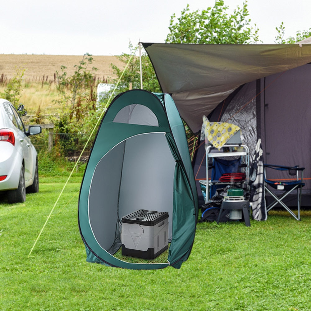 Travel Portable Car Emergency Toilet - Folding and Compact Outdoor Toilet with Concealed Tank and Cover for Outdoor Activities