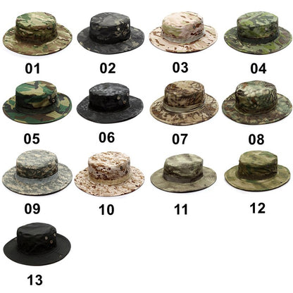 Camo Boonie Hat For Hiking Camping Trekking Backpacking Outdoor Travel Hat For Summer Autumn Spring, Sun Protection + Moisture Wicking