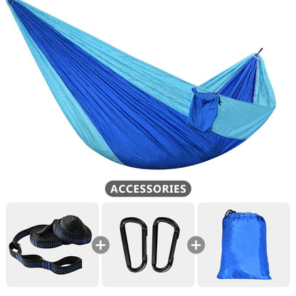 Portable Lightweight 210T Parachute Nylon Hammock for Camping Hiking Travel Adventure - Single Size 220x90cm