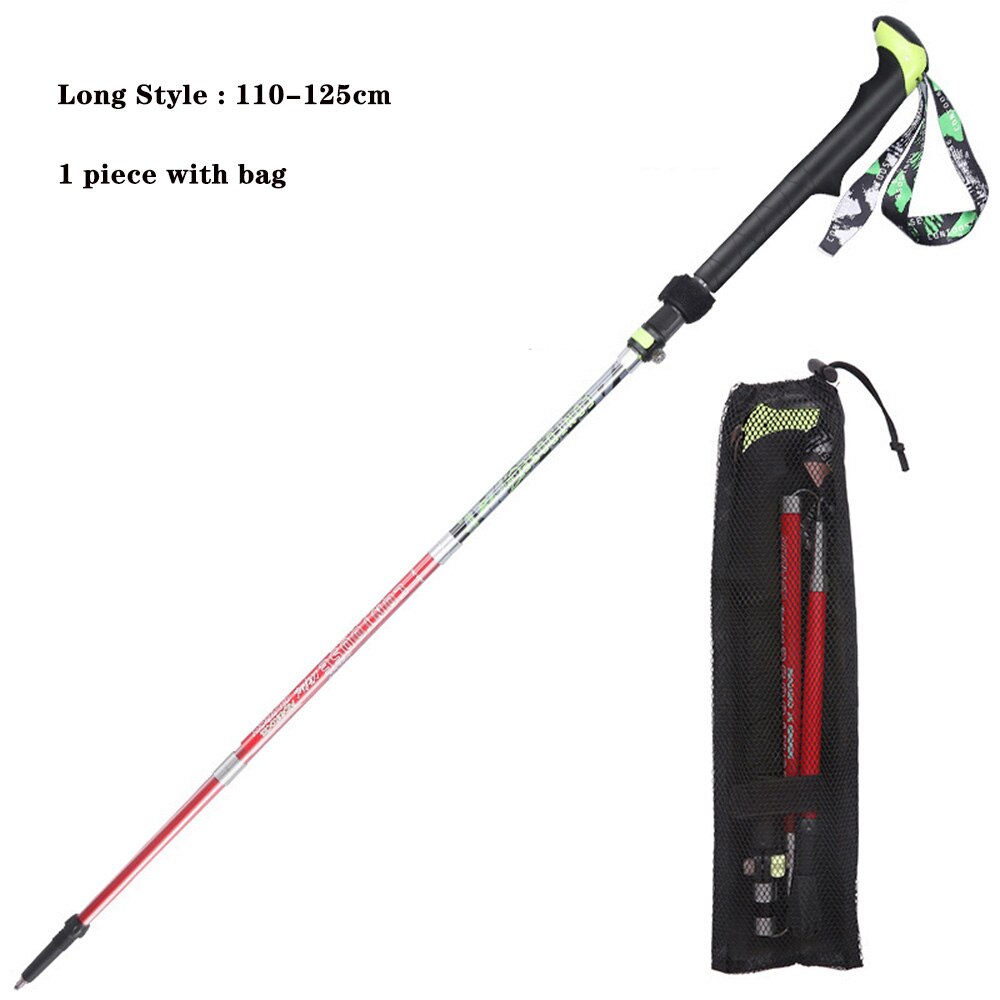 Telescopic Quick Lock Carbon Fiber Trekking Pole Ultralight Collapsible Portable Hiking Sticks For Backpacking Hiking Walking