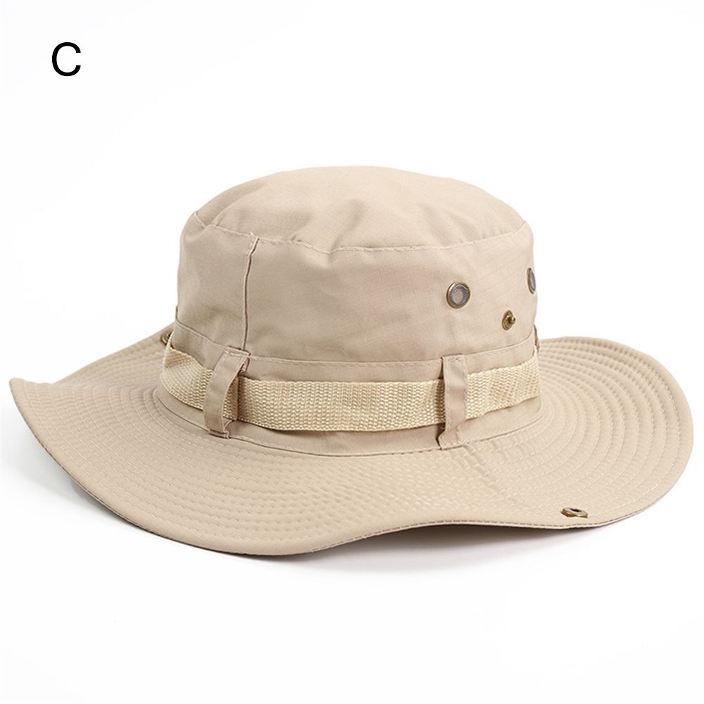 Outdoor Safari Hat Wide Brimmed Lightweight Unisex Summer Boonie Hat Anti-UV Sunshade Headwear For Hiking Backpacking 3 Season Travel Gear