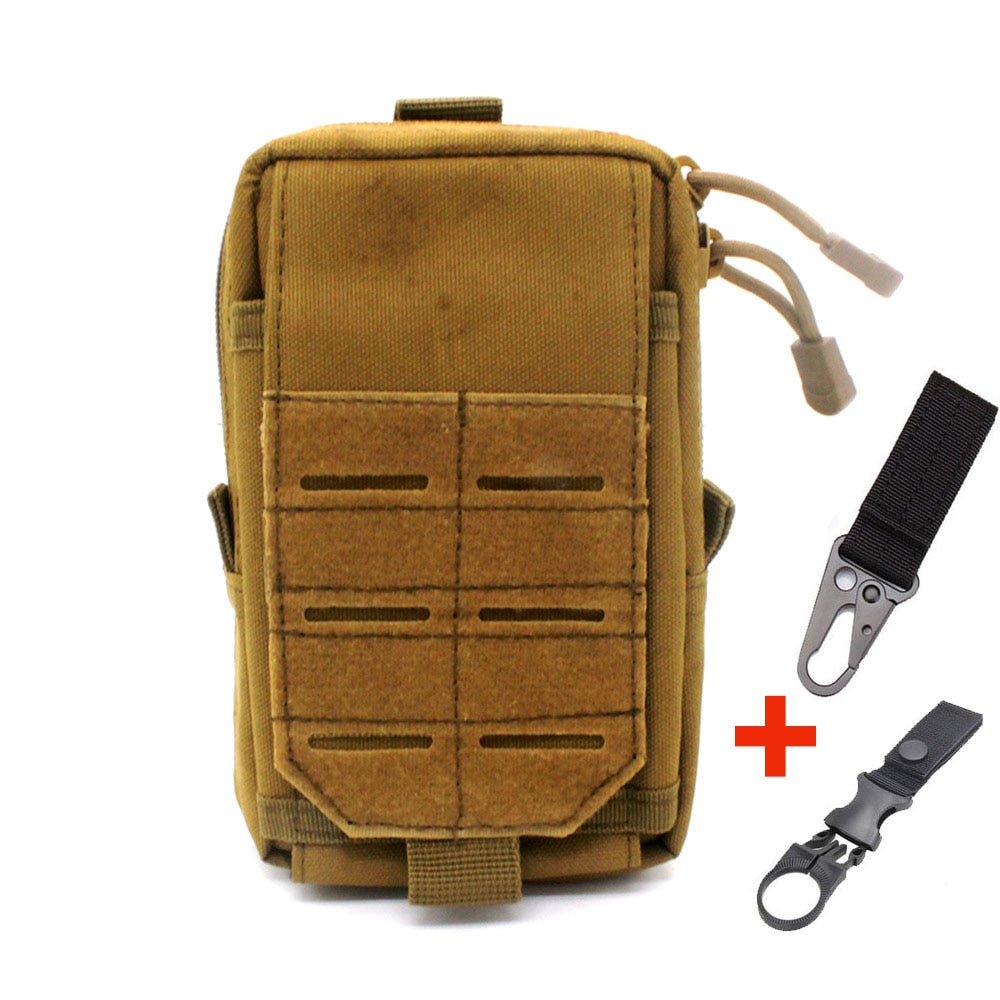 Tactical Molle Pouch Mobile Phone Waist Bag EDC Tool Travel Pack Outdoor Working Tools Holder