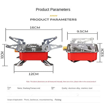 Portable Powerhouse: Mini Camping Gas Stove - Your Ultimate Outdoor Cooking Companion!