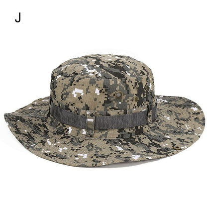 Outdoor Safari Hat Wide Brimmed Lightweight Unisex Summer Boonie Hat Anti-UV Sunshade Headwear For Hiking Backpacking 3 Season Travel Gear