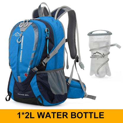 Hiking Backpack 25L Mountaineering Rucksack Ergonomic With 2L Water Hydration System