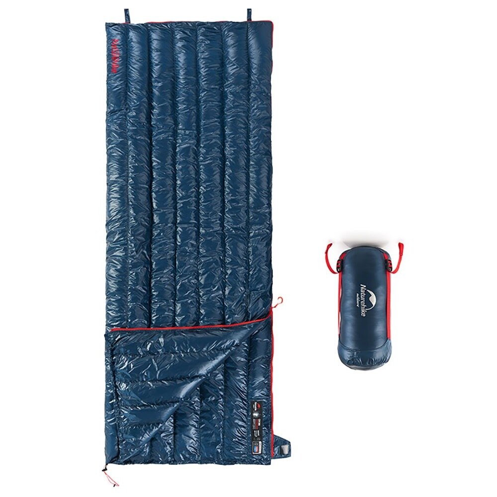 Portable Ultralight Goose Down Envelope Sleeping Bag with Waterproof Nylon Fabric for Camping, Hiking, Outdoor Traveling