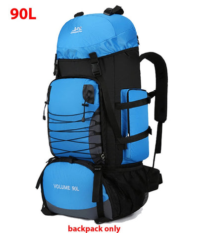 Large Capacity 80-90L Backpack For Trekking Hiking Camping Unisex Versatile Travel Rucksack