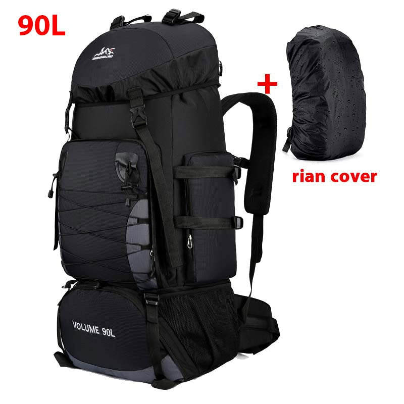 Large Capacity 80-90L Backpack For Trekking Hiking Camping Unisex Versatile Travel Rucksack