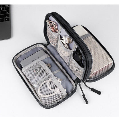 Portable Digital Gadget Travel Storage Bag Multi-Pocket Phone Pouch Organizer For Cable Earphones Power Banks etc