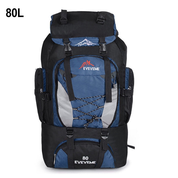 Large Capacity 80-90L Backpack For Trekking Hiking Camping Unisex Versatile Travel Rucksack