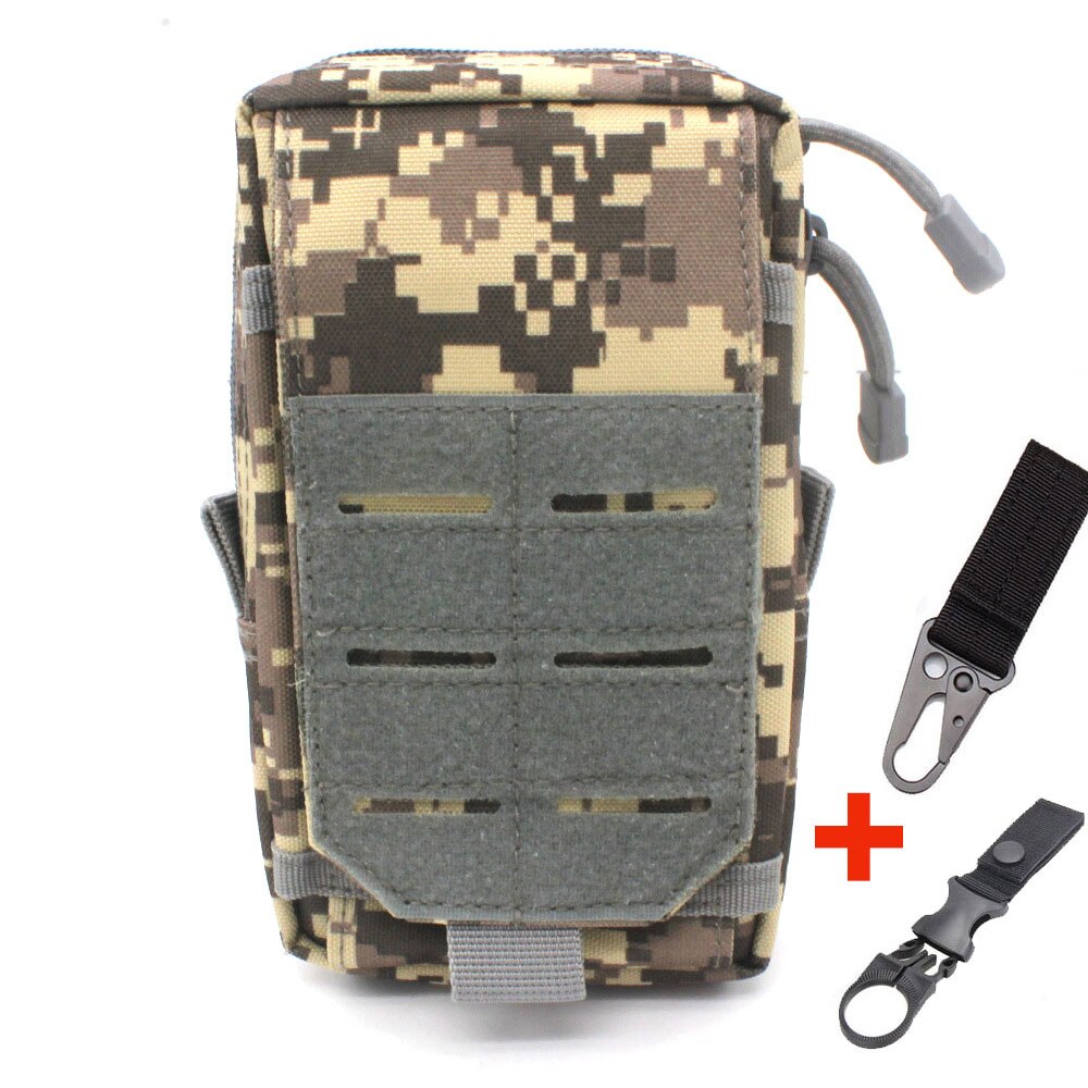 Tactical Molle Pouch Mobile Phone Waist Bag EDC Tool Travel Pack Outdoor Working Tools Holder