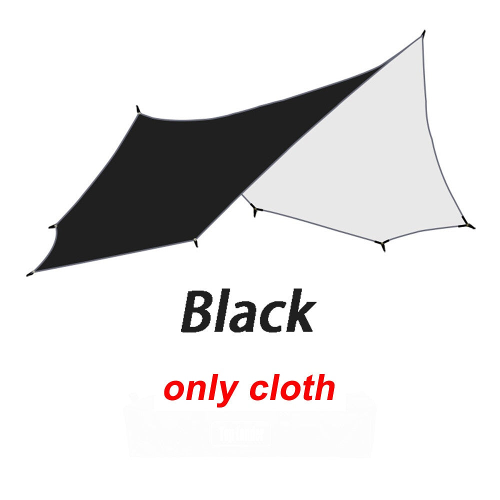 Large 5x5m Tarp Shade Sail Canopy Waterproof Awning Sun Shelter For Camping Beach Garden etc