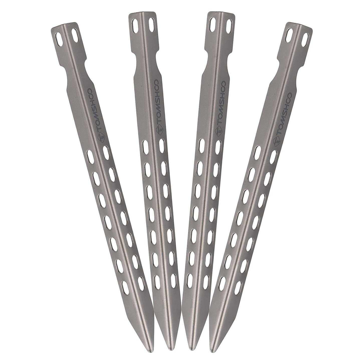 Ultralight Titanium Tent Pegs Super Strong Windproof Lightweight 6.3" Tent Pegs For Camping Hiking 4/6/8/12 Pack