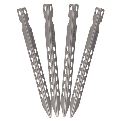 Ultralight Titanium Tent Pegs Super Strong Windproof Lightweight 6.3" Tent Pegs For Camping Hiking 4/6/8/12 Pack