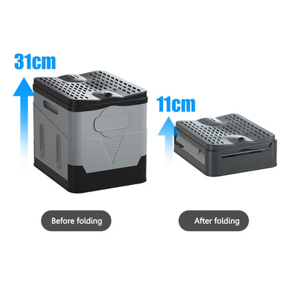 Travel Portable Car Emergency Toilet - Folding and Compact Outdoor Toilet with Concealed Tank and Cover for Outdoor Activities