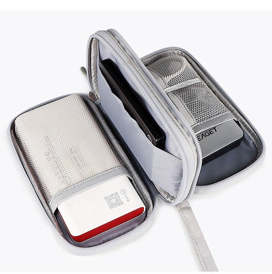 Portable Digital Gadget Travel Storage Bag Multi-Pocket Phone Pouch Organizer For Cable Earphones Power Banks etc