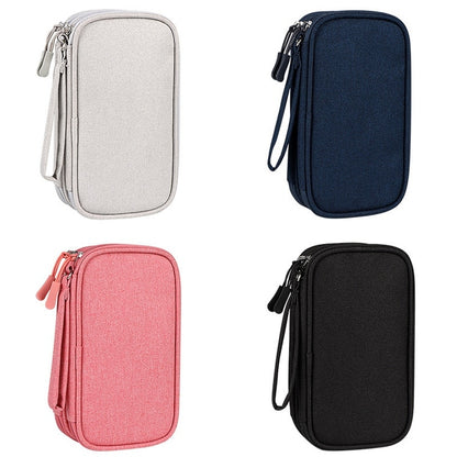 Portable Digital Gadget Travel Storage Bag Multi-Pocket Phone Pouch Organizer For Cable Earphones Power Banks etc