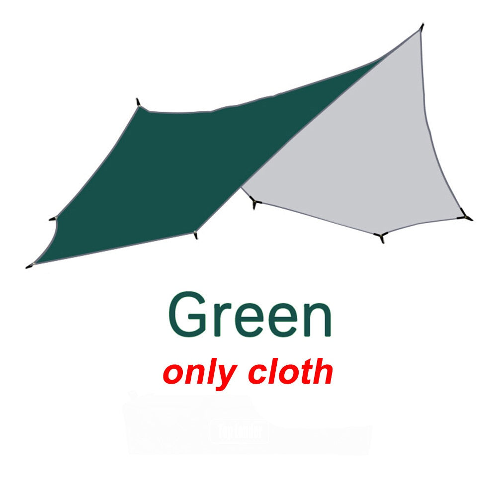 Large 5x5m Tarp Shade Sail Canopy Waterproof Awning Sun Shelter For Camping Beach Garden etc