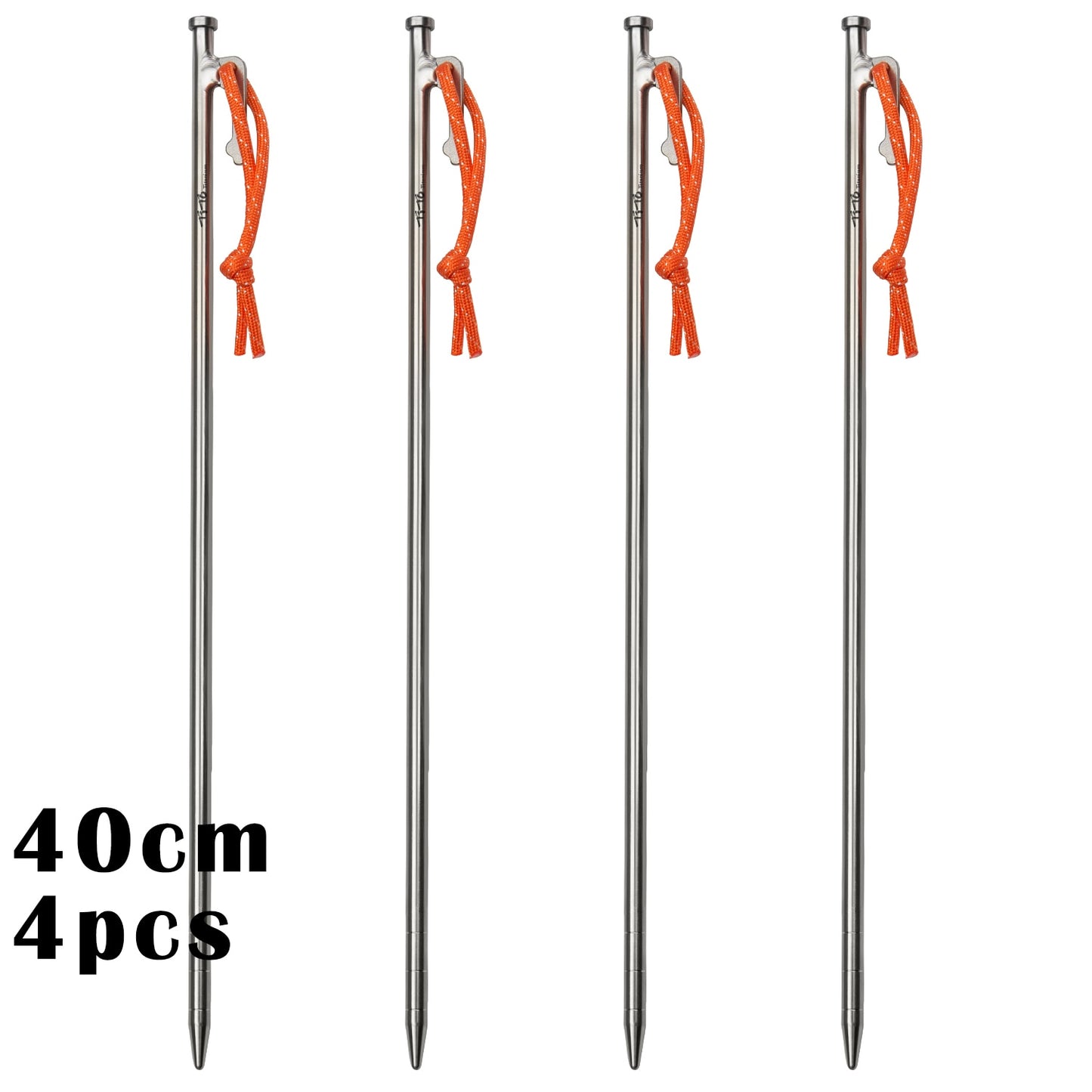 Superior Durability Titanium Alloy Tent Pegs For Camping, Awnings, Tarp Stakes For Hard Ground - 24CM/35CM/40CM