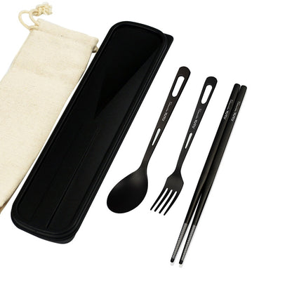 Pure Titanium Cutlery Tableware Set Outdoor Knife Fork Spoon Chopsticks Travel Dining Essentials