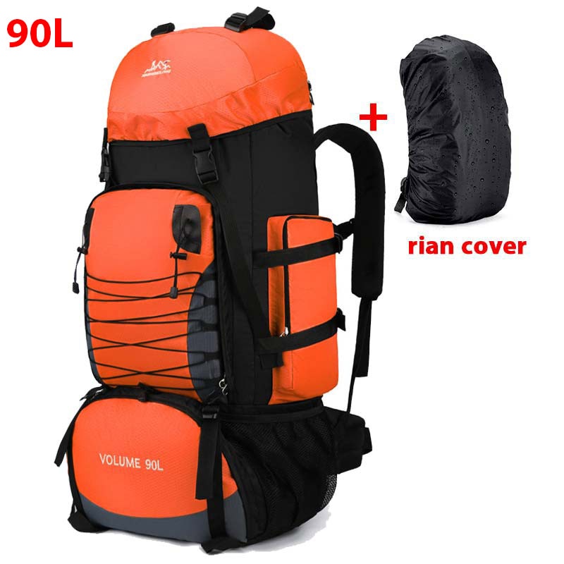 Large Capacity 80-90L Backpack For Trekking Hiking Camping Unisex Versatile Travel Rucksack