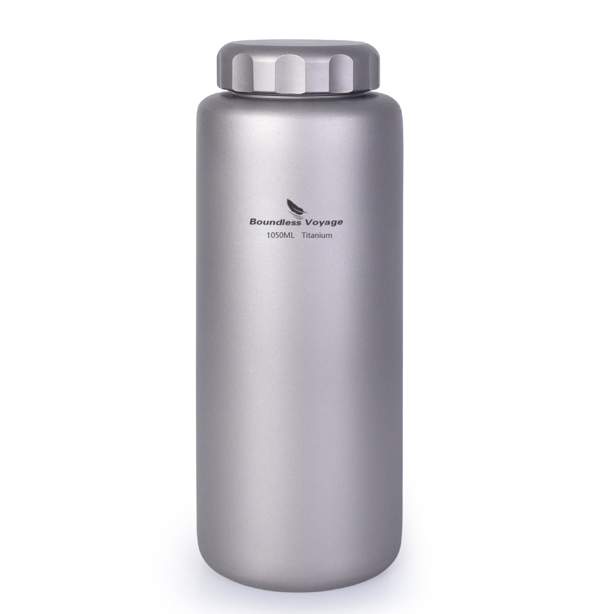 Lightweight Titanium Flask Hiking Water Bottle with Cup Function and 1.05L Capacity for Hot and Cold Drinks