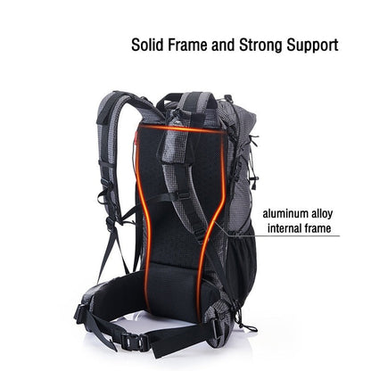 Hiking Backpack 60+5L Large Capacity Ergonomic Design Backpack For Camping & Travel