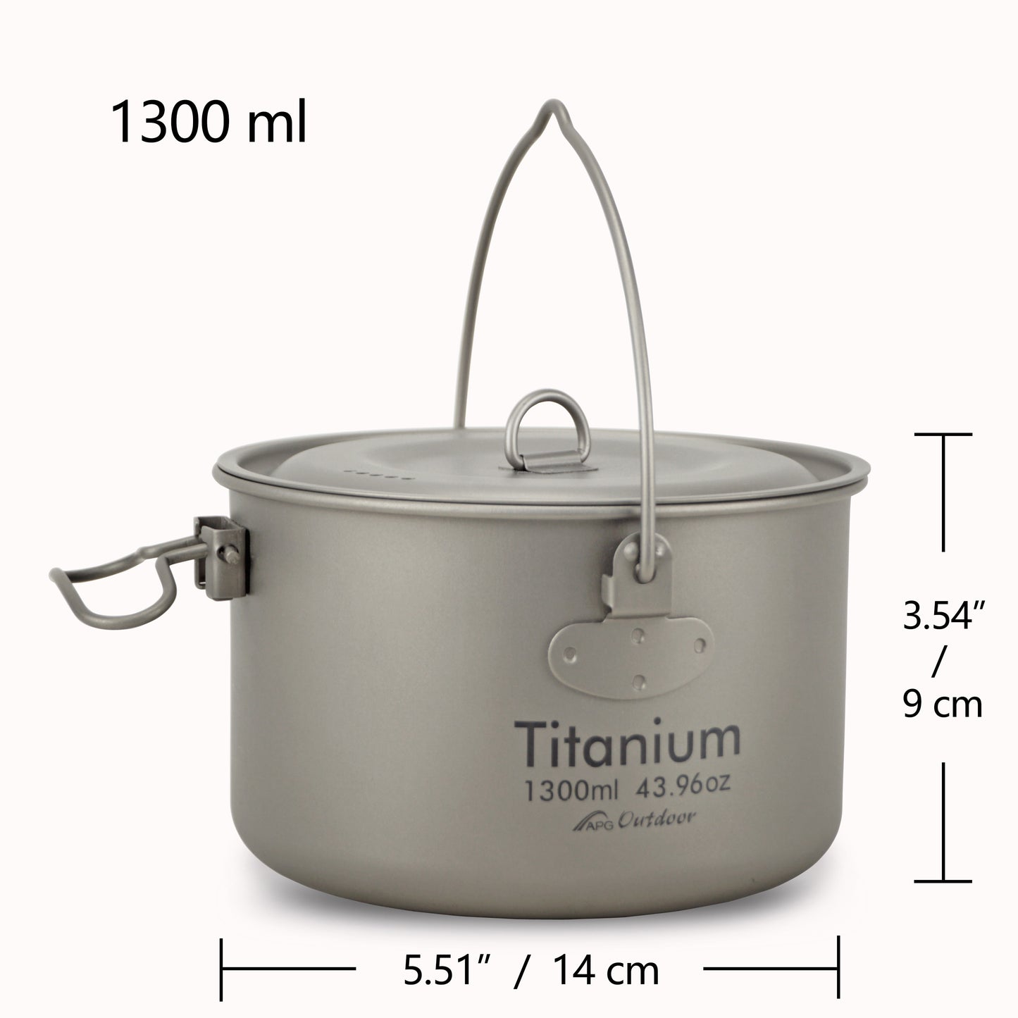 Ultralight Titanium Expedition Cooking Pan Set: A Lightweight and Durable Camping Pot & Pan Set for Your Outdoor Adventures