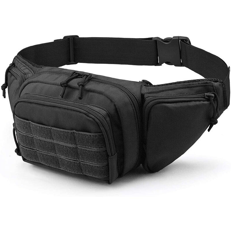 Multi-Purpose Tactical Waist Pack Travel Fanny Bag Multi-Pocketed Belt Pack For Hiking, Traveling, Backpacking, EDC & Trekking Accessories