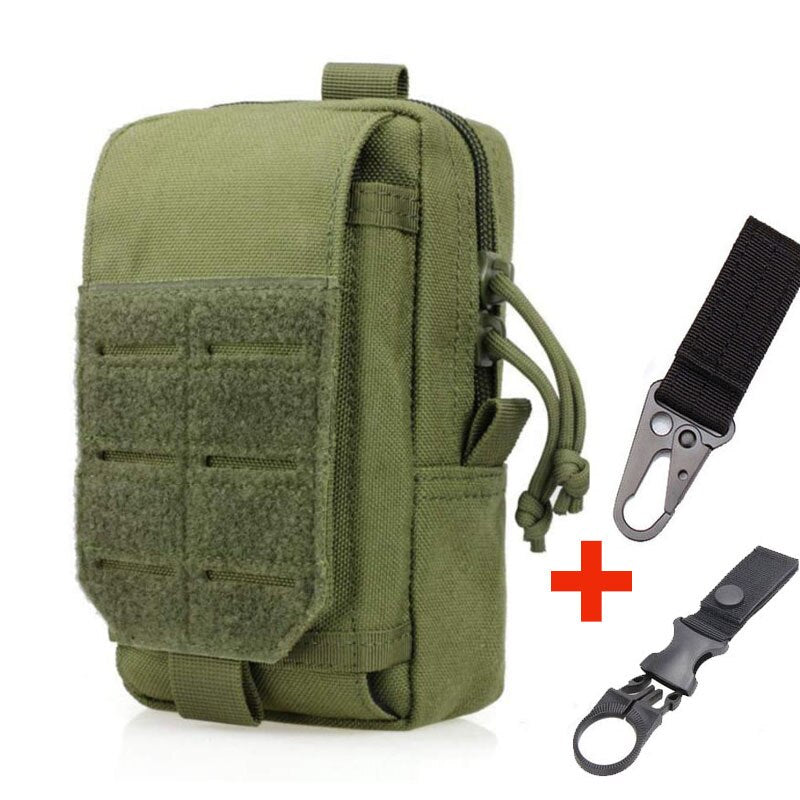 Tactical Molle Pouch Mobile Phone Waist Bag EDC Tool Travel Pack Outdoor Working Tools Holder