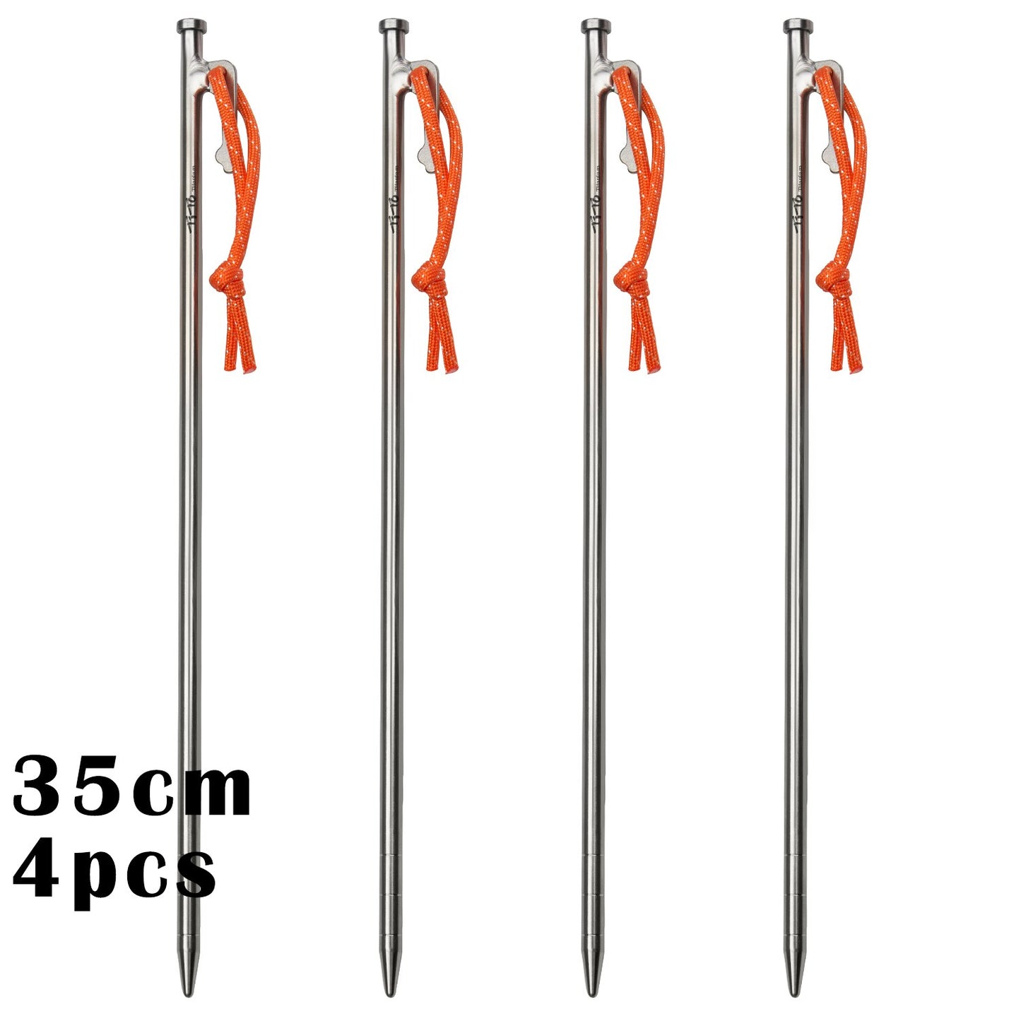 Superior Durability Titanium Alloy Tent Pegs For Camping, Awnings, Tarp Stakes For Hard Ground - 24CM/35CM/40CM