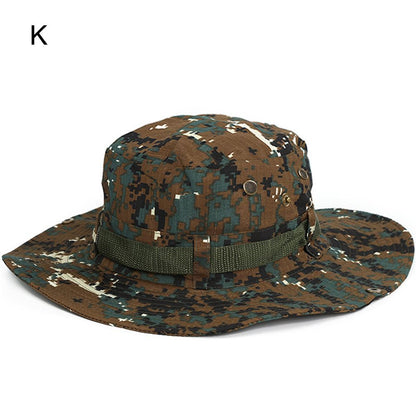 Outdoor Safari Hat Wide Brimmed Lightweight Unisex Summer Boonie Hat Anti-UV Sunshade Headwear For Hiking Backpacking 3 Season Travel Gear