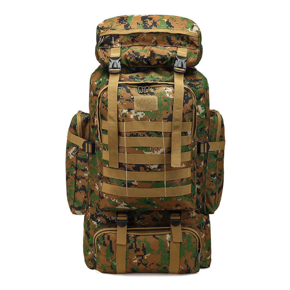 Large Capacity 55-60L Camo Backpack Waterproof Backpack Trekking Hiking Travel Rucksack