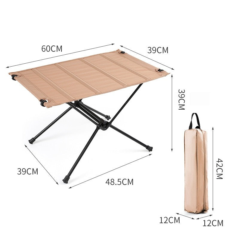 Portable Folding Camping Travel For Outdoor Hiking Camping Travel, Collapsible Aluminium Frame With Oxford Nylon