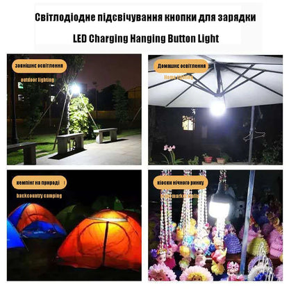 Portable Camping Lights Rechargeable Lamp - Bright, Durable and Versatile - Lantern, Flashlight and Emergency Bulb in One