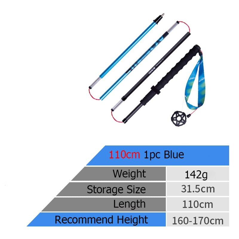 Ultralight Nordic Walking Poles Carbon Fiber Trekking Poles For Hiking, Backpacking - Straight Pole Walking Sticks 110cm/120cm